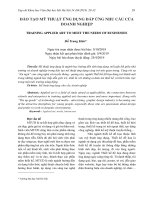 Đào tạo mỹ thuật ứng dụng đáp ứng nhu cầu của doanh nghiệp