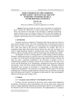 Some comments on the compiling of the lesson “Vietnam war (1964-1975)” in history textbook grade 12 of the republic of France