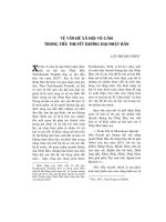 Vấn đề xã hội vô cảm trong tiểu thuyết đương đại Nhật Bản