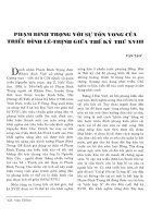 Phạm Đình Trọng với sự tồn vong của triều đình Lê-Trịnh giữa thế kỷ thứ XVIII