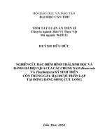 Tóm tắt Luận án tiến sĩ Nông nghiệp: Nghiên cứu một số đặc điểm hình thái, sinh học và đánh giá hiệu quả của các chủng nấm Beauveria và Paecilomyces ký sinh trên côn trùng gây hại được phân