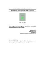 Knowledge retention in capstone experiences: An analysis of online and face-to-face courses