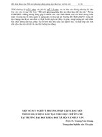 Một số suy nghĩ về phương pháp giảng dạy mới trong hoạt động đào tạo theo học chế tín chỉ tại trường Đại học Khoa học Xã hội và Nhân văn