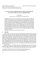 Văn hóa truyền thống H’mông trong tiểu thuyết lặng yên dưới vực sâu của Đỗ Bích Thúy