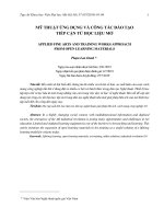 Mỹ thuật ứng dụng và công tác đào tạo tiếp cận từ học liệu mở