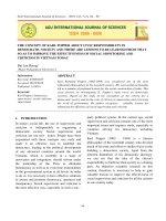 The concept of karl popper about civic responsibility in democratic society and there are lessons to be learned from that so as to improve the effectiveness of social monitoring and