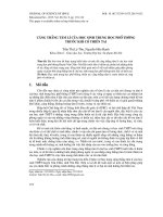 Căng thẳng tâm lí của học sinh trung học phổ thông trước khi có thiên tai