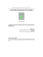 A study of university student behaviors in using eBooks in Hong Kong