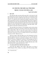 Các phương tiện biểu đạt tình thái trong văn bản tin tiếng Anh