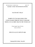 Tóm tắt Luận án tiến sĩ Y học: Ứng dụng phẫu tích cuống Glisson ngã sau trong cắt gan điều trị ung thư tế bào gan