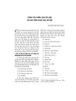 Các công tác phân loại tài liệu tại Thư viện Khoa học Xã hội