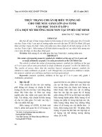 Thực trạng chuẩn bị biểu tượng số cho trẻ mẫu giáo lớn (5-6 tuổi) vào học Toán ở lớp 1 của một số trường mầm non tại Thành phố Hồ Chí Minh