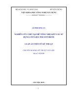 Luận án tiến sĩ Kỹ thuật: Nghiên cứu chế tạo bê tông nhẹ kết cấu sử dụng cốt liệu Polystyrene
