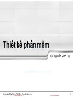 Bài giảng Nhập môn công nghệ phần mềm: Chương 7 - Nguyễn Minh Huy