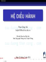 Bài giảng Hệ điều hành: Chương 3 - Phạm Đăng Hải (2011)