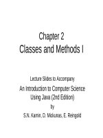 Lecture An introduction to computer science using java (2nd Edition): Chapter 2 - S.N. Kamin, D. Mickunas, E. Reingold