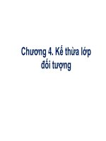 Bài giảng Kỹ thuật lập trình hướng đối tượng: Chương 4 - Nguyễn Minh Thi