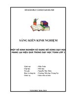Skkn một số kinh nghiệm sử dụng đồ dùng dạy học mang lại hiệu quả trong dạy học toán lớp 1 