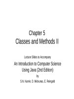 Lecture An introduction to computer science using java (2nd Edition): Chapter 5 - S.N. Kamin, D. Mickunas, E. Reingold
