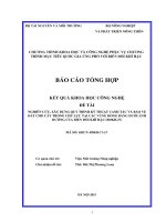 Nghiên cứu, xây dựng quy trình kỹ thuật canh tác và bảo vệ đất cho cây trồng chủ lực tại các vùng đồng bằng dưới ảnh hưởng của biến đổi khí hậu 