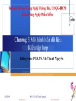 Bài giảng Đặc tả hình thức: Chương 3 - PGS.TS. Vũ Thanh Nguyên