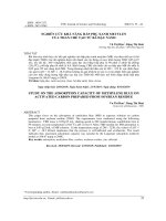 Nghiên cứu khả năng hấp phụ xanh metylen của than chế tạo từ bã đậu nành