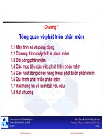 Bài giảng Các mẫu thiết kế hướng đối tượng: Chương 1 - ĐH Bách khoa TP.HCM