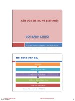 Bài giảng Cấu trúc dữ liệu và giải thuật: Đối sách chuỗi - Văn Chí Nam, Nguyễn Thị Hồng Nhung, Đặng Nguyễn Đức Tiến