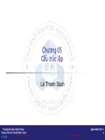 Bài giảng Kỹ thuật lập trình C/C++: Chương 5 - Lê Thành Sách
