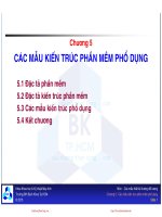 Bài giảng Các mẫu thiết kế hướng đối tượng: Chương 5 - ĐH Bách khoa TP.HCM