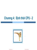Bài giảng Hệ điều hành: Chương 4.2 - ThS. Trần Thị Như Nguyệt
