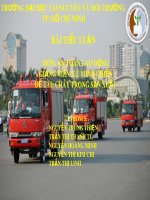 Bài tiểu luận An toàn lao động: Cháy trong sản xuất