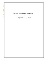 Nâng cao chất lượng bộ môn ngữ văn thông qua việc dạy học theo chủ đề các văn bản văn học trong chương trình ngữ văn 10 ở trường thpt chuyên hoàng lê kha 