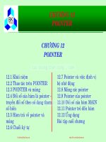 Bài giảng Hệ thống máy tính và Ngôn ngữ lập trình: Chương 12 - PGS.TS. Đặng Thành Tín