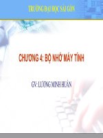 Bài giảng Kiến trúc máy tính và mạng máy tính: Chương 4 - Lương Minh Huấn