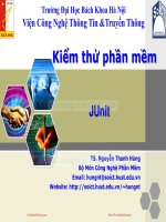 Bài giảng Kiểm thử phần mềm: Chương 5 - TS. Nguyễn Thanh Hùng