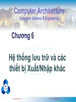 Bài giảng Kiến trúc máy tính: Chương 6 - Nguyễn Thanh Sơn (2019)