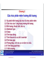 Bài giảng Các mẫu thiết kế hướng đối tượng: Chương 2 - ĐH Bách khoa TP.HCM