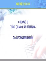 Bài giảng Lý thuyết quản trị mạng: Chương 1 - Lương Minh Huấn
