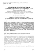 Giảm tổn thất công suất cho xuất tuyến trung thế bằng biện pháp bù công suất phản kháng theo đồ thị phụ tải ngày sử dụng thuật toán di truyền