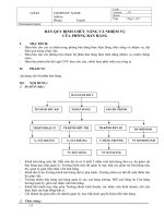 1 2 1 chức năng nhiệm vụ và sơ đồ tổ chức phòng bán hàng