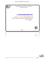 Bài giảng Lập trình viên mã nguồn mở (Module 1) - Bài 9: Sử dụng dịch vụ