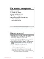 Bài giảng Hệ điều hành: Chương 6 - Thoại Nam, Lê Ngọc Minh