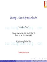 Bài giảng Cấu trúc dữ liệu và thuật toán: Chương 5 - Trịnh Anh Phúc