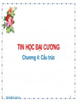 Bài giảng Tin học đại cương: Chương 4 - Trần Thị Dung