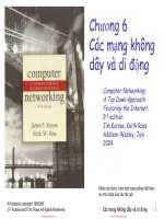 Bài giảng môn Mạng máy tính: Chương 6 - ThS. Trần Bá Nhiệm