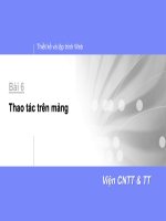 Bài giảng Thiết kế và lập trình Web - Bài  6: Thao tác trên mảng