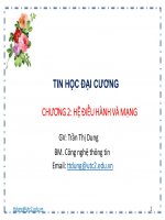 Bài giảng Tin học đại cương: Chương 2 - Trần Thị Dung