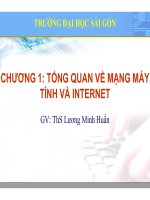 Bài giảng Lý thuyết mạng máy tính: Chương 1 - Lương Minh Huấn
