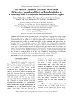 The effect of combined treatment with sodium dichloroisocyanurate and electron beam irradiation in controlling mold (Lasiodiplodia theobromae) on star apples